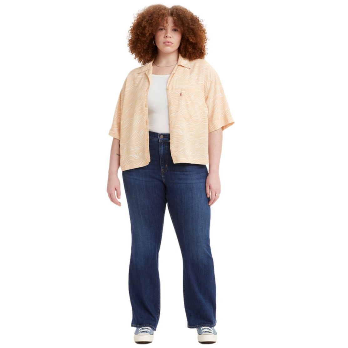 Jeans Flare Fit Levi's 726 Cintura Alta para Mujer Curvy