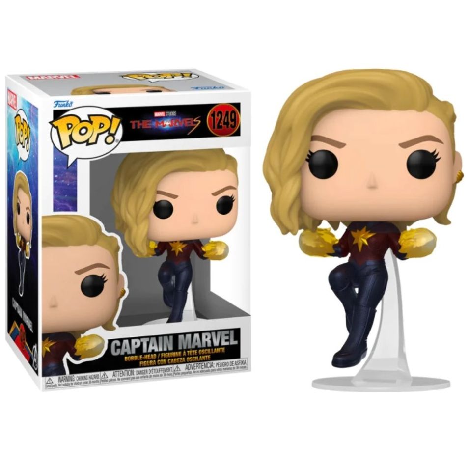 Funko Pop Marvel: The Marvels - Capitana Marvel con Manos de Fuego