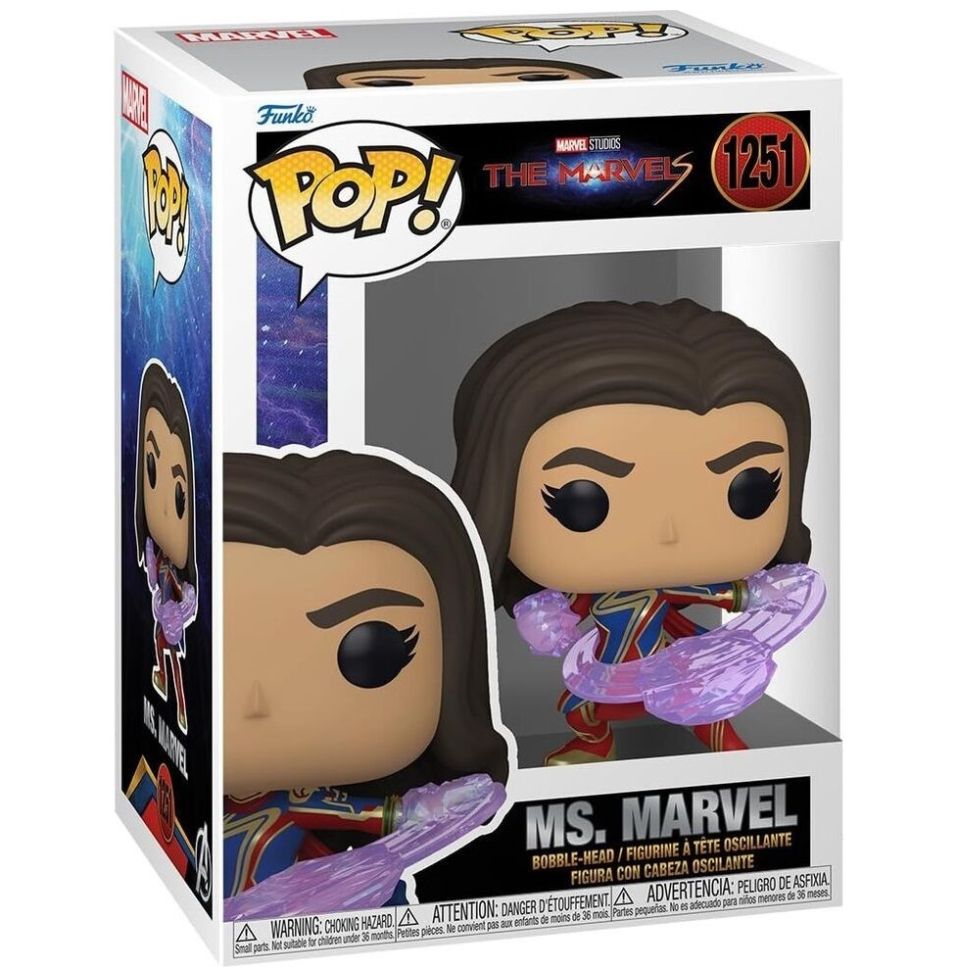Funko Pop Marvel: The Marvels - Ms Marvel Pose de Lucha