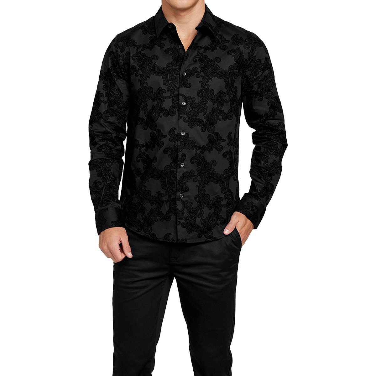 Camisa Guess Factory Manga Larga para Hombre