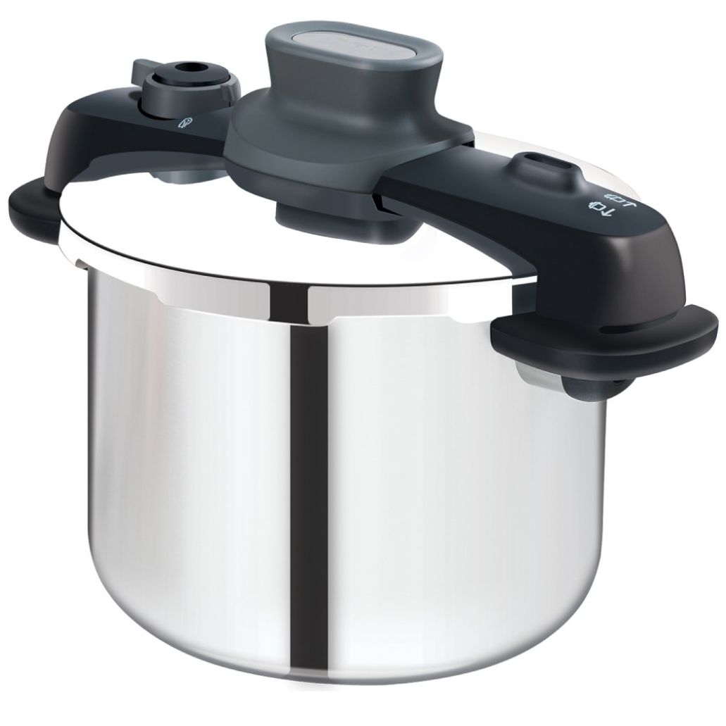 Olla Presión Acero Inoxidable Compact Easy 4 Lt T-Fal