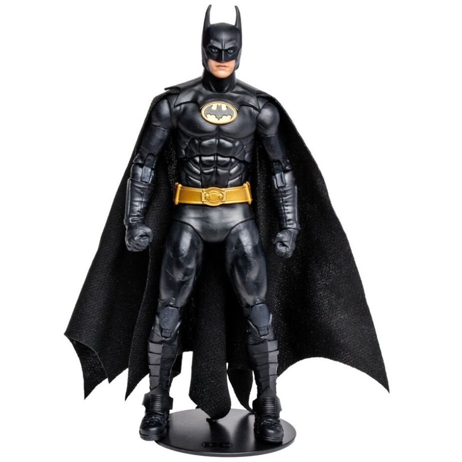 Figura Coleccionable con Vehículo Batman 1989 con Batimóvil Dorado