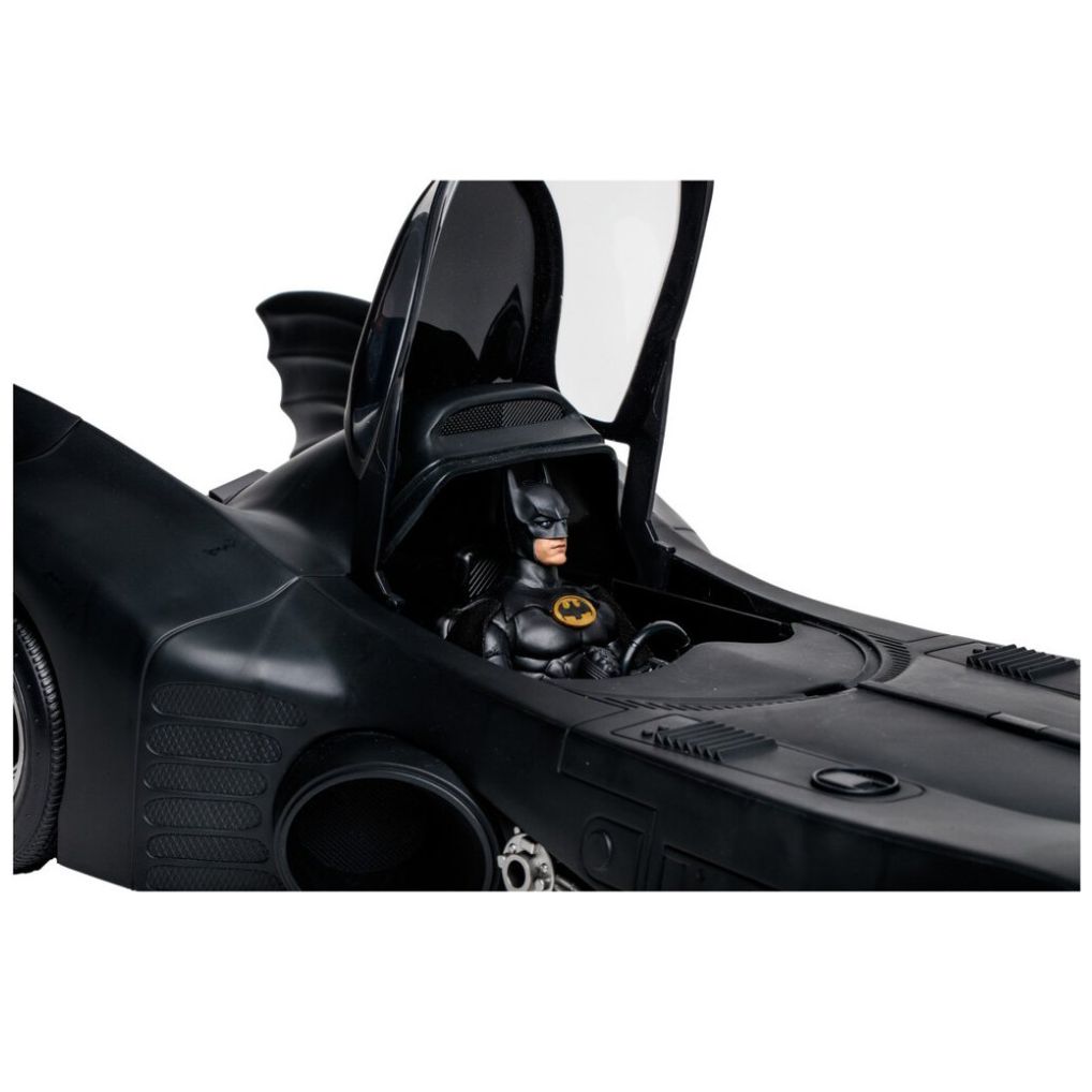 Figura Coleccionable con Vehículo Batman 1989 con Batimóvil Dorado