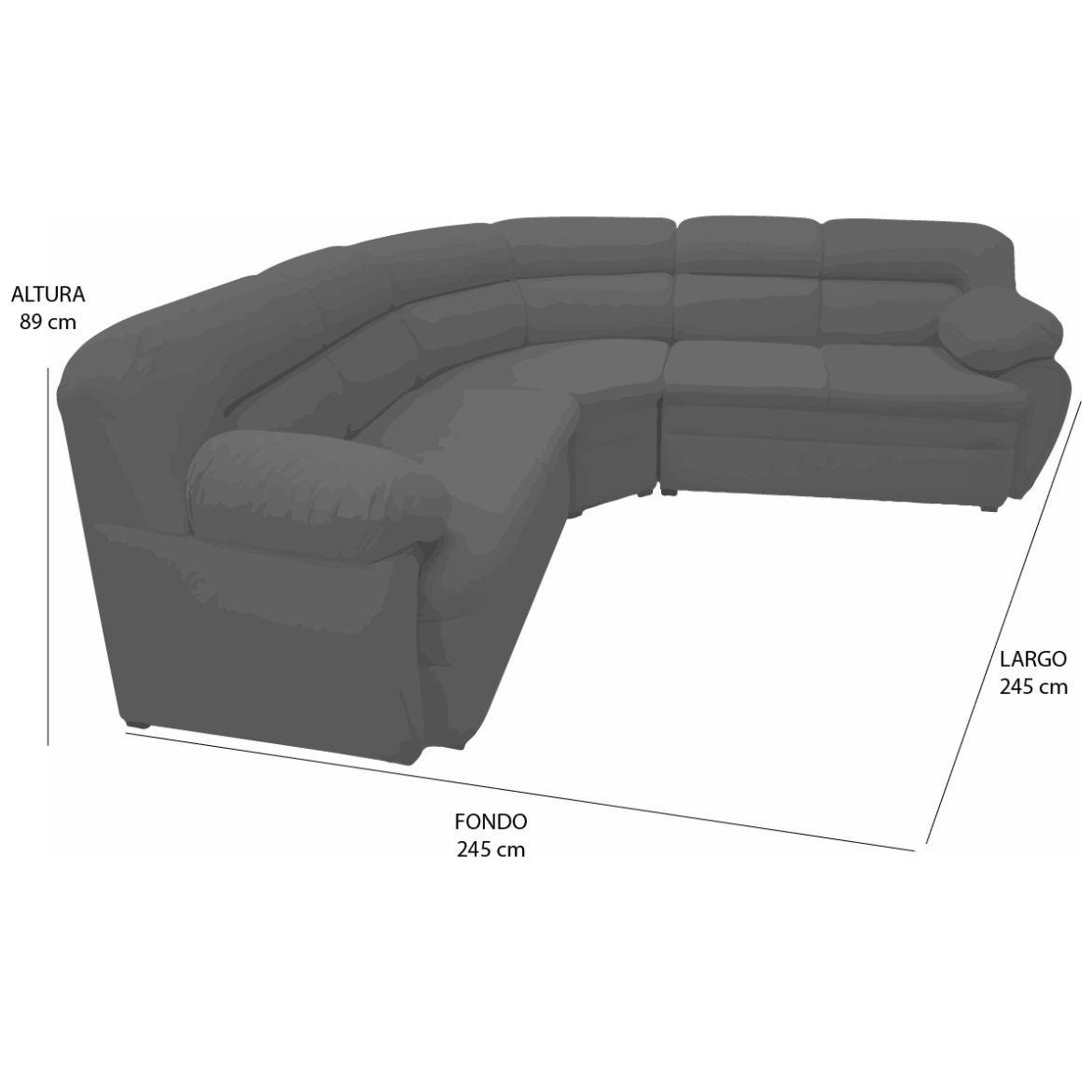 Sala Modular Tokio Plus Capuccino Divano