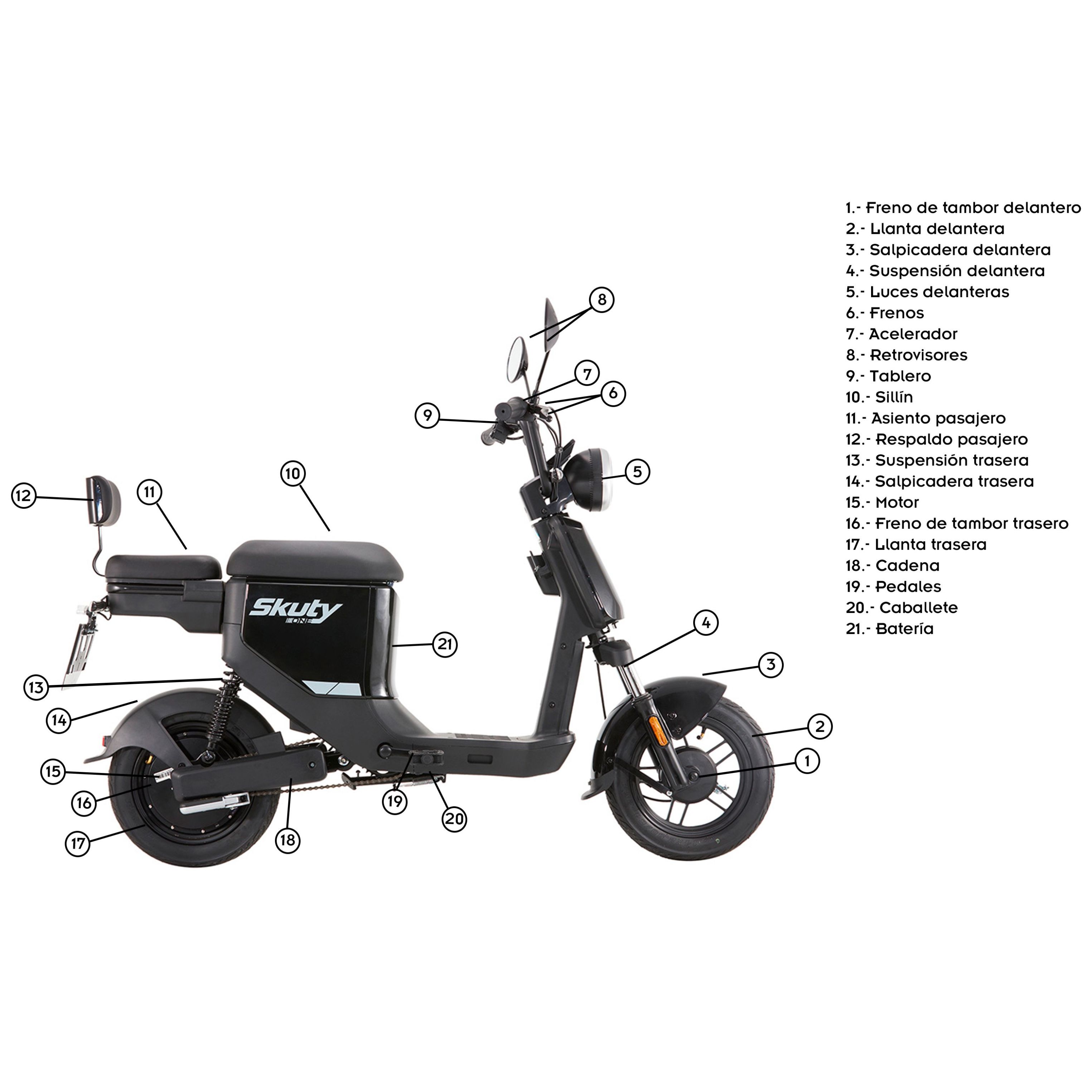 Motocicleta Eléctrica Skuty One Yadea