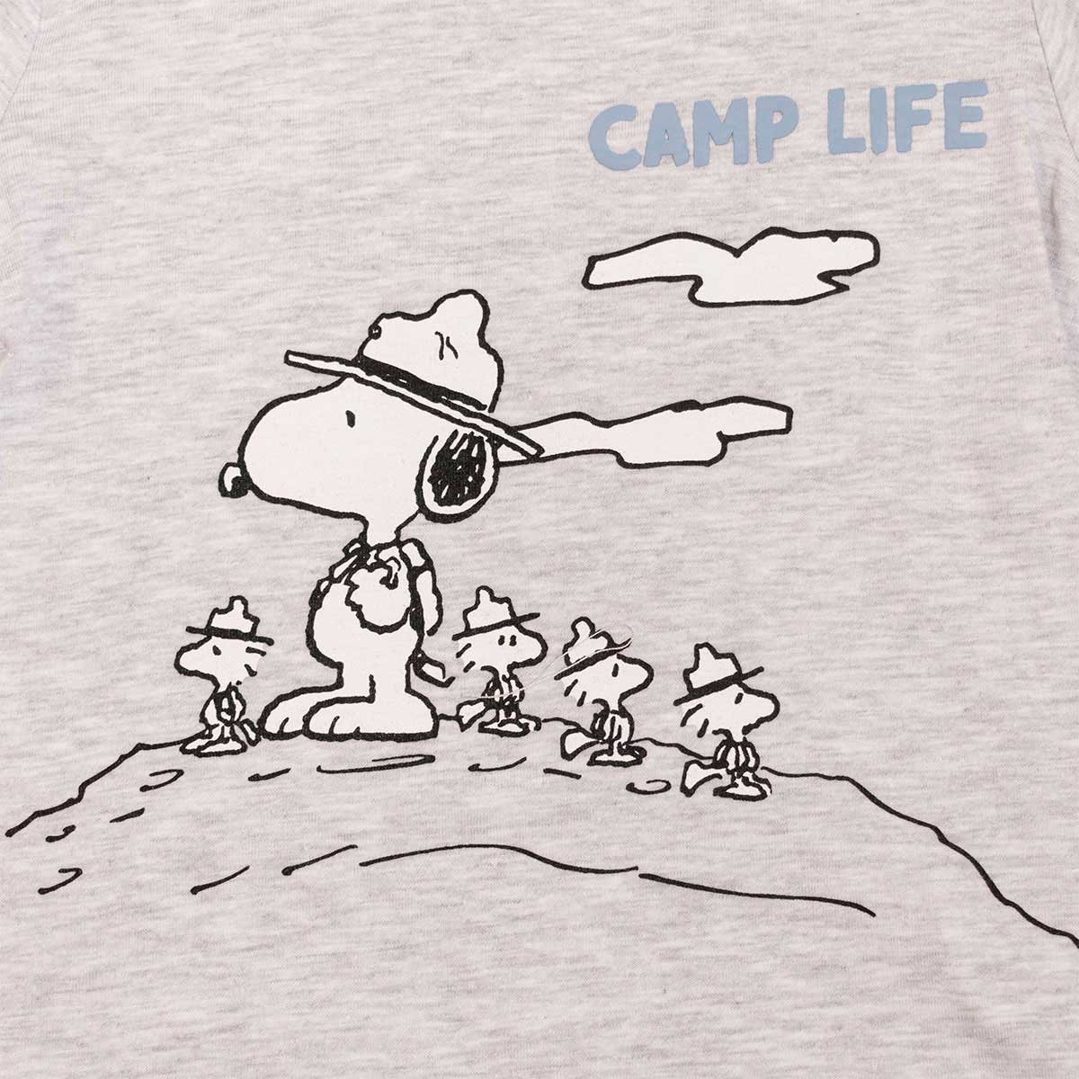 Conjunto 3 Piezas Snoopy Playeras Manga Larga y Pantalón de Mezclilla para Bebé