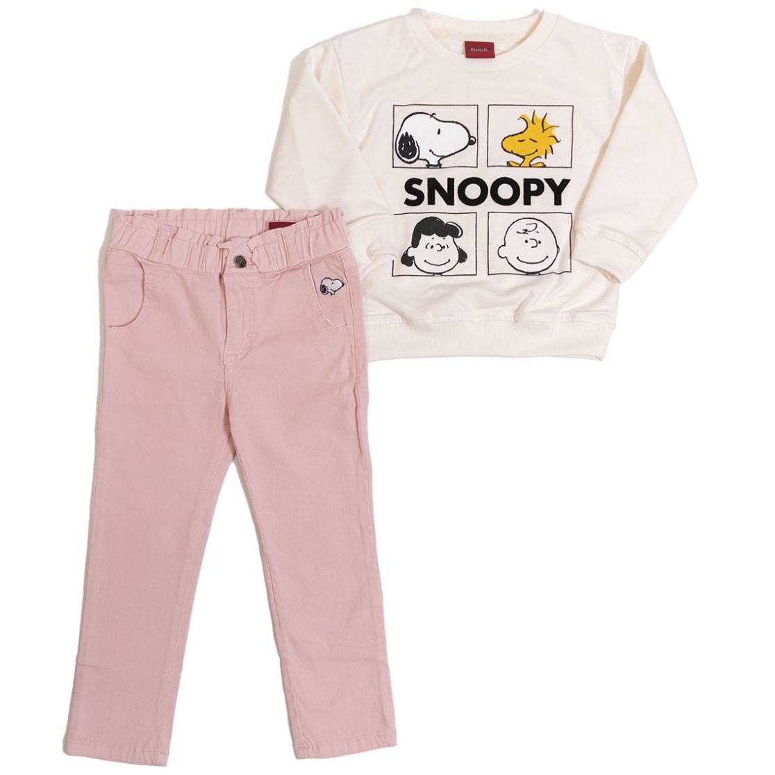 Conjunto 2 Piezas Snoopy Sudadera y Pantalón para Bebé