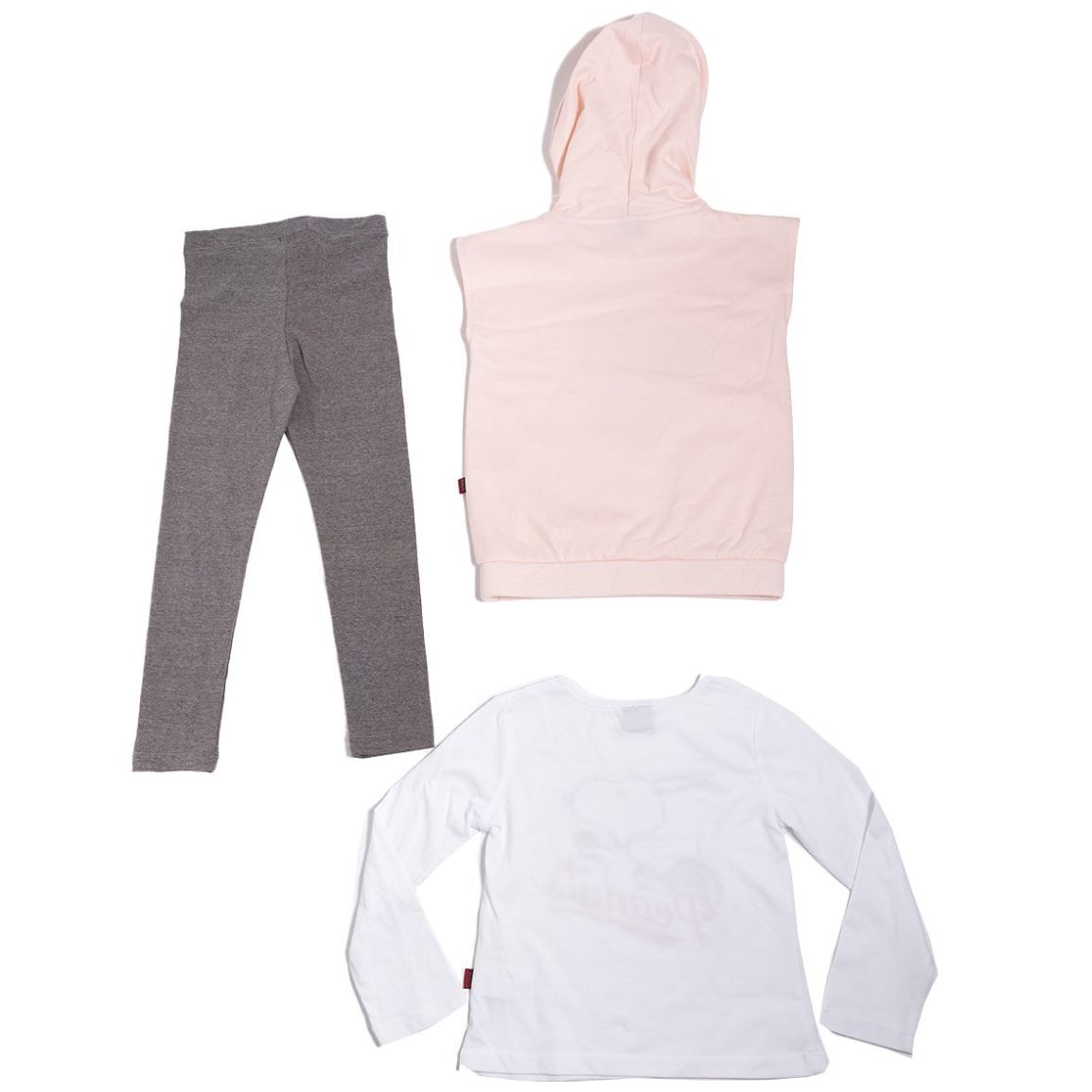 Conjunto Peanuts Chaleco con Playera Manga Larga y Leggins para Niña