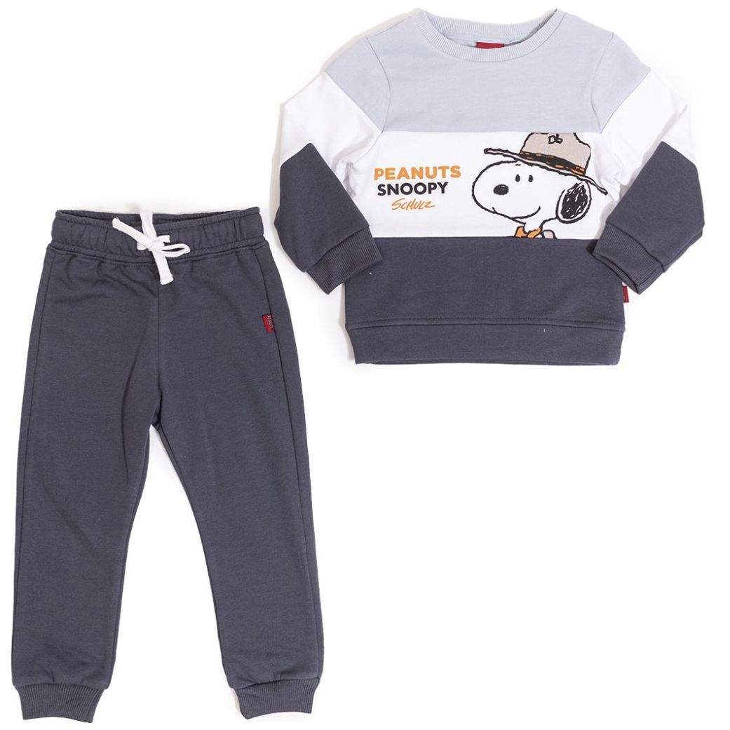 Conjunto 2 Piezas Snoopy Sudadera y Jogger Felpa para Niño