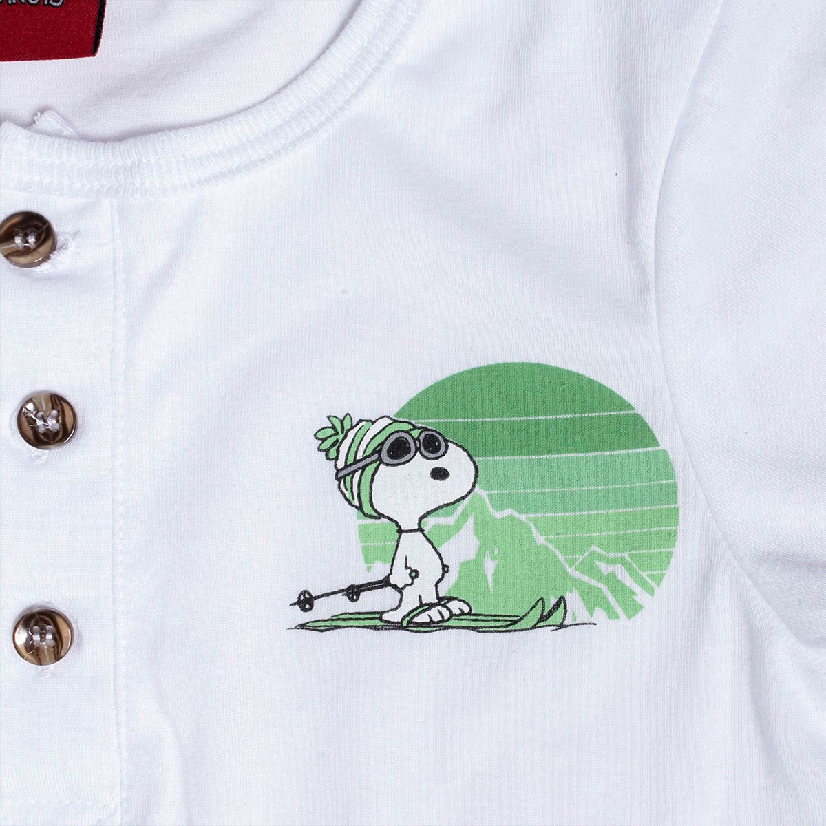 Conjunto 3 Piezas Snoopy Chaleco Capitonado, Playera Manga Larga y Jeans para Niño