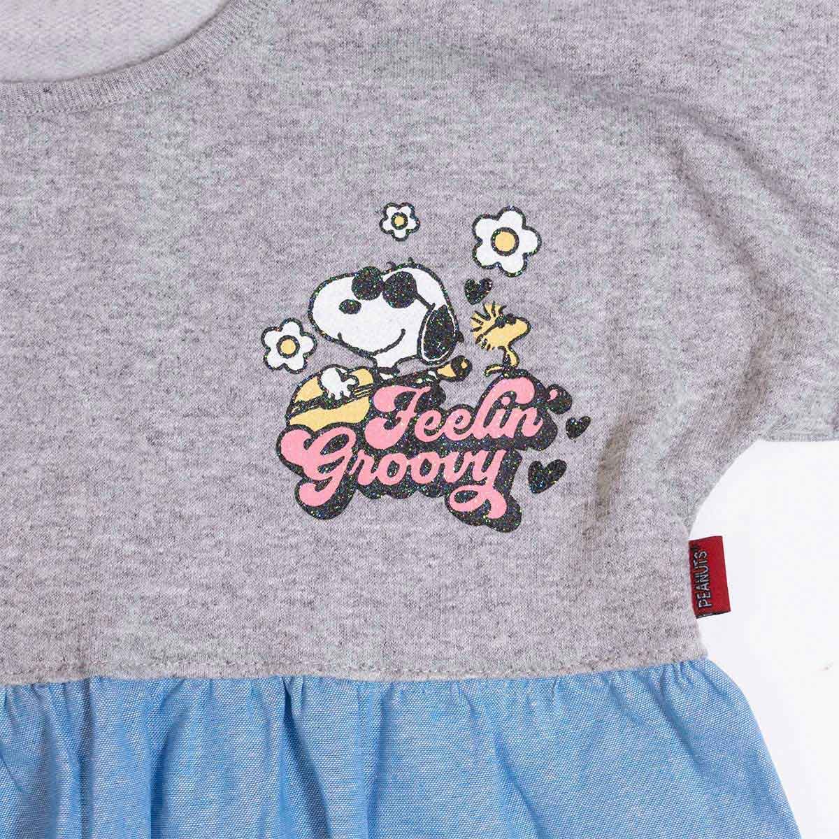 Vestido Snoopy Manga Larga para Bebé