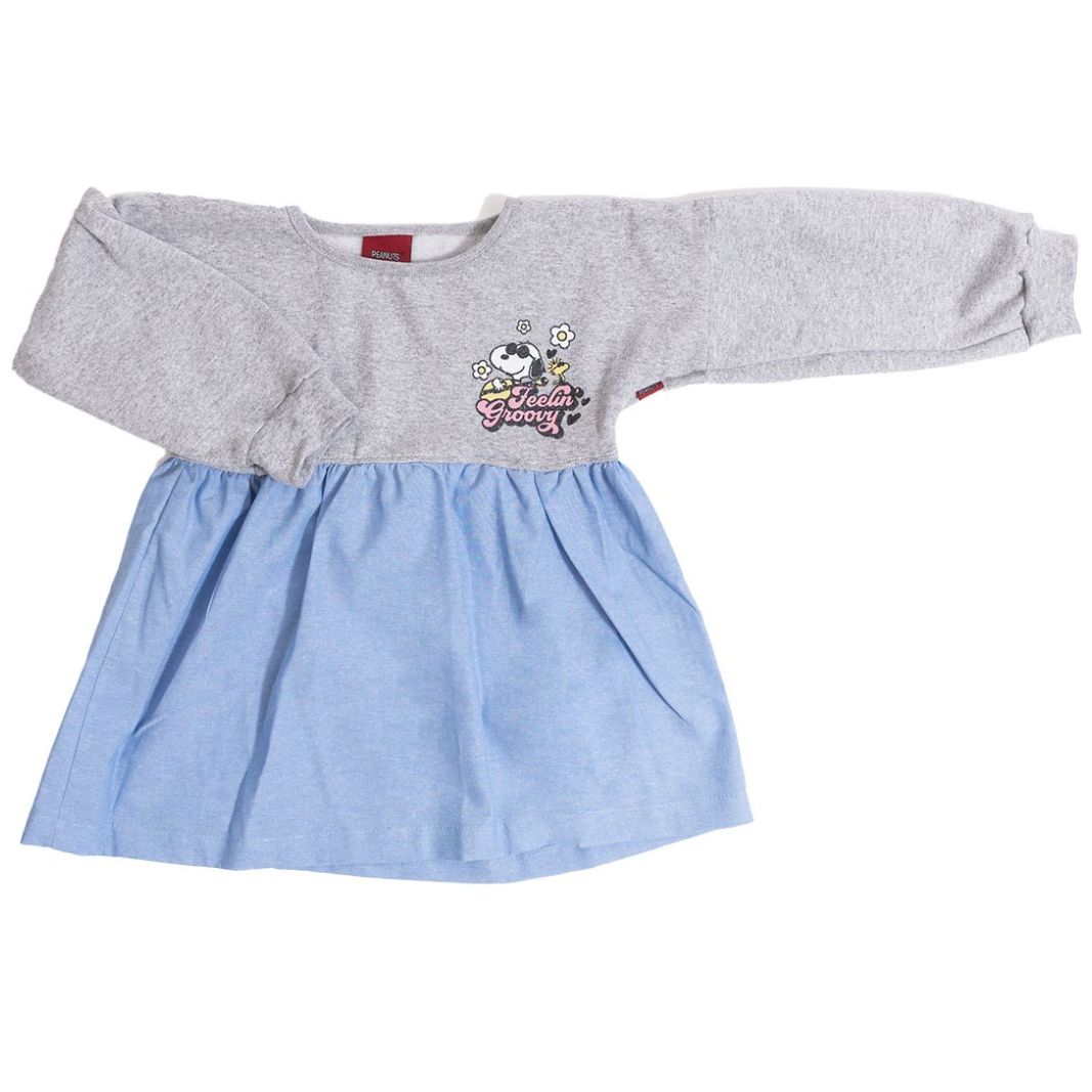 Vestido Peanuts Manga Larga para Niña