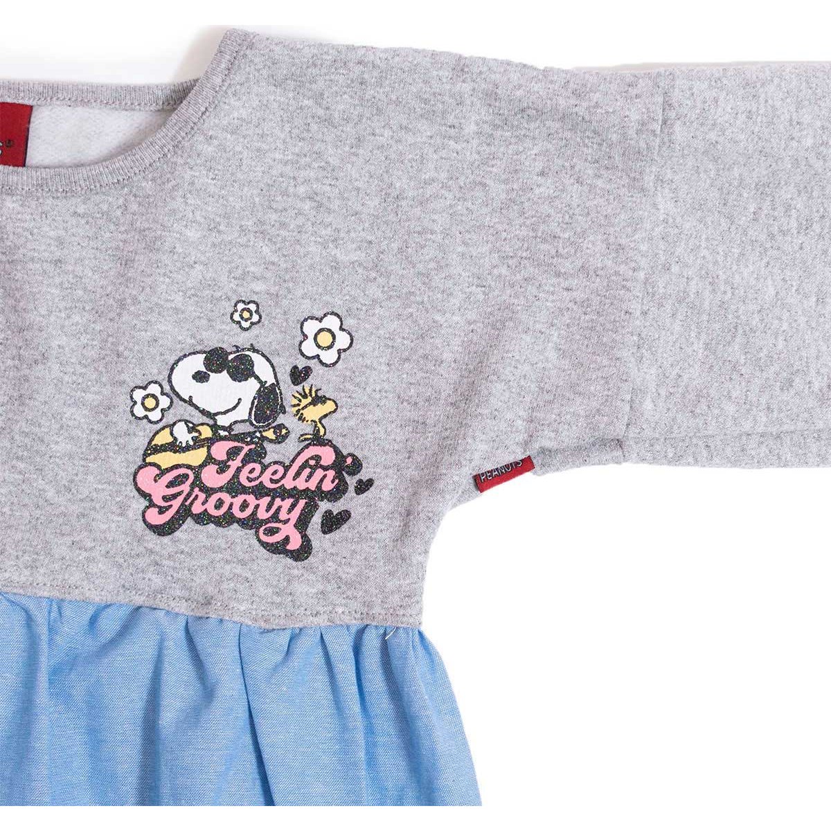 Vestido Peanuts Manga Larga para Niña