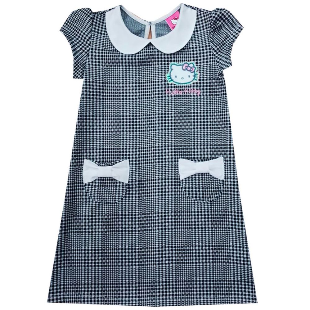 Vestido Hello Kitty Estampado Manga Corta con para Niña