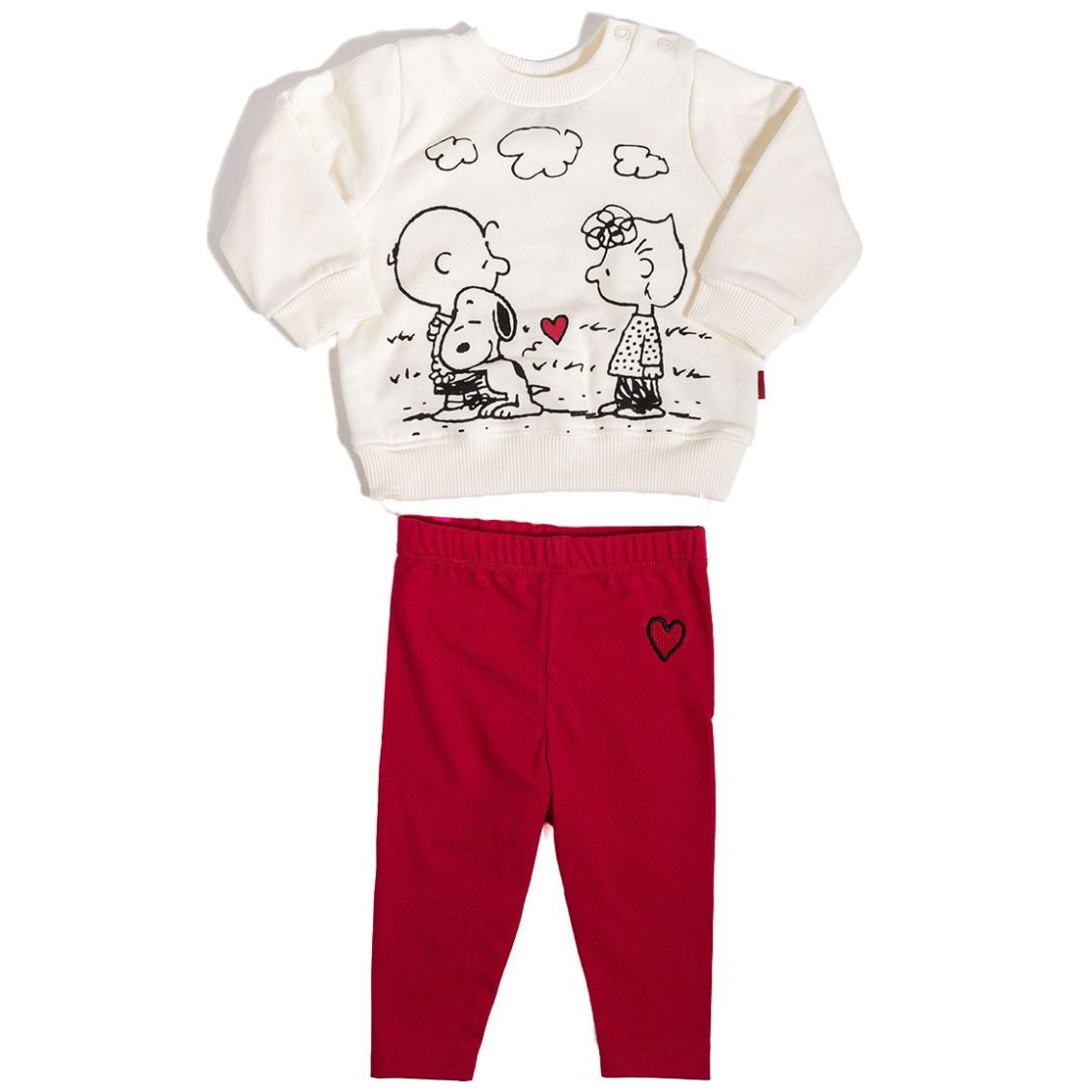 Conjunto 2 Piezas Snoopy Sudadera con Leggins para Bebé