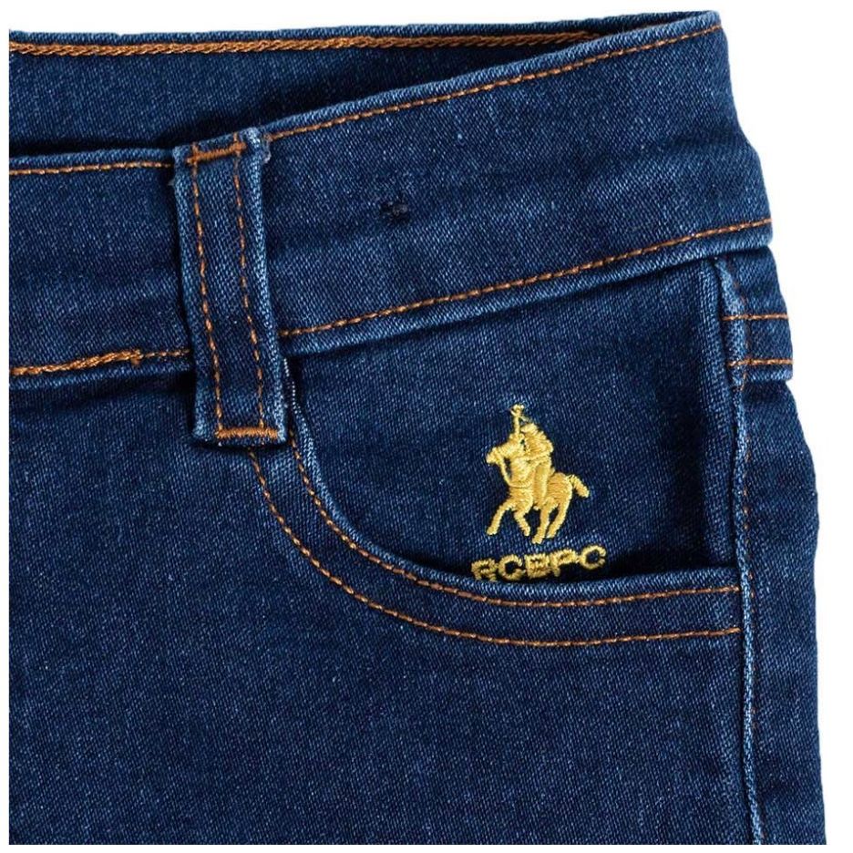 Conjunto 2 Piezas Royal Polo Club Camisa Tipo Polo y Pantalón Mezclilla para Bebé