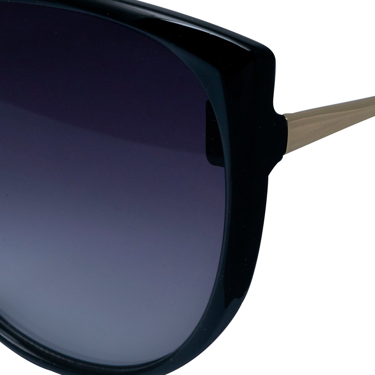 Lentes de Sol Redondos Pasta Negra Micas Negras Emanuel Ungaro