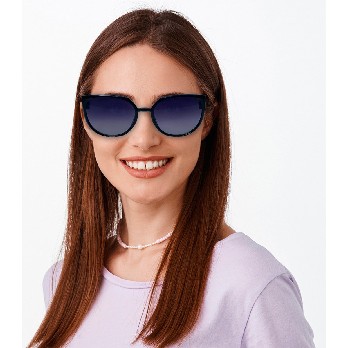 Lentes de Sol Redondos Pasta Negra Micas Negras Emanuel Ungaro