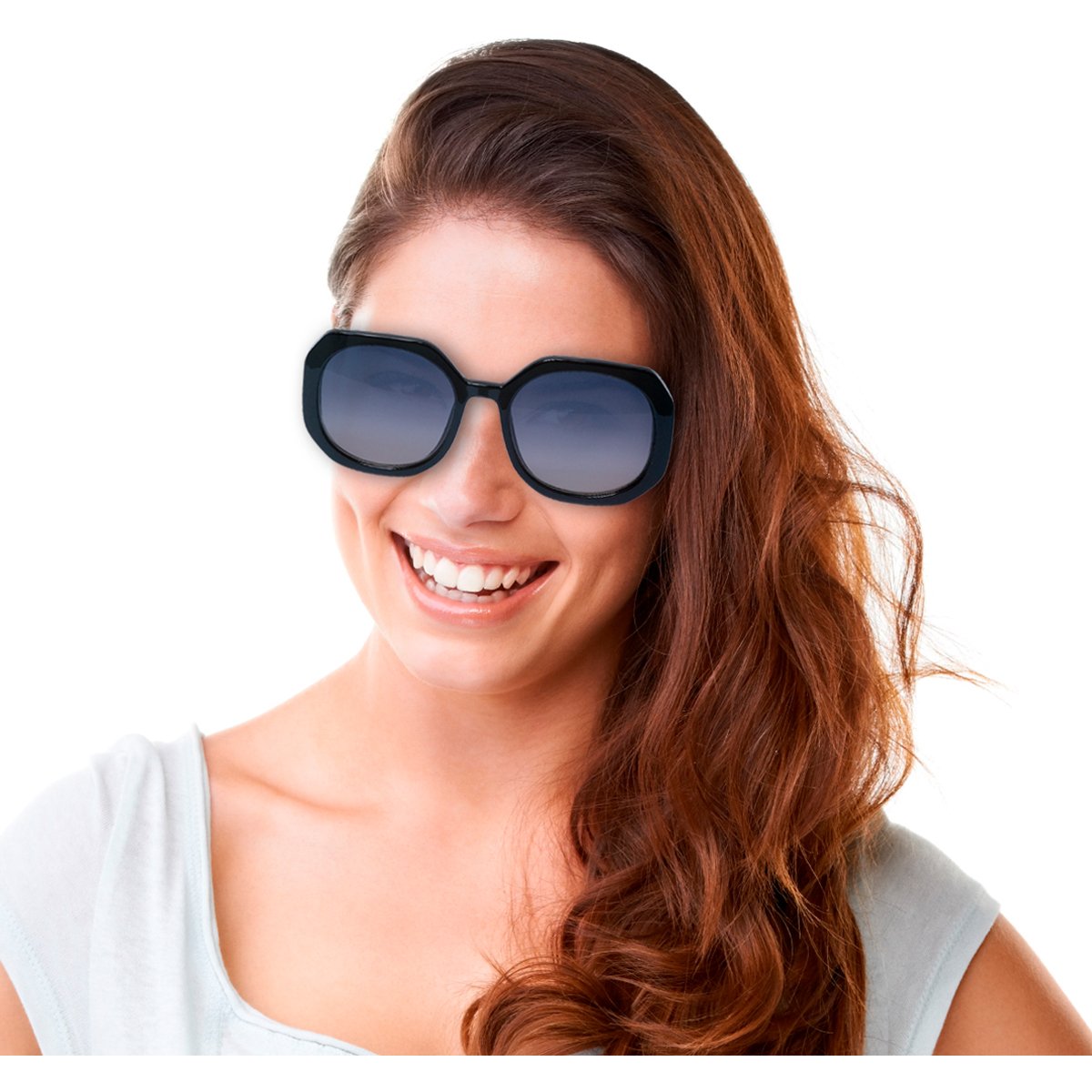 Lentes de Sol Cuadrados Oversized Micas Negras Emanuel Ungaro