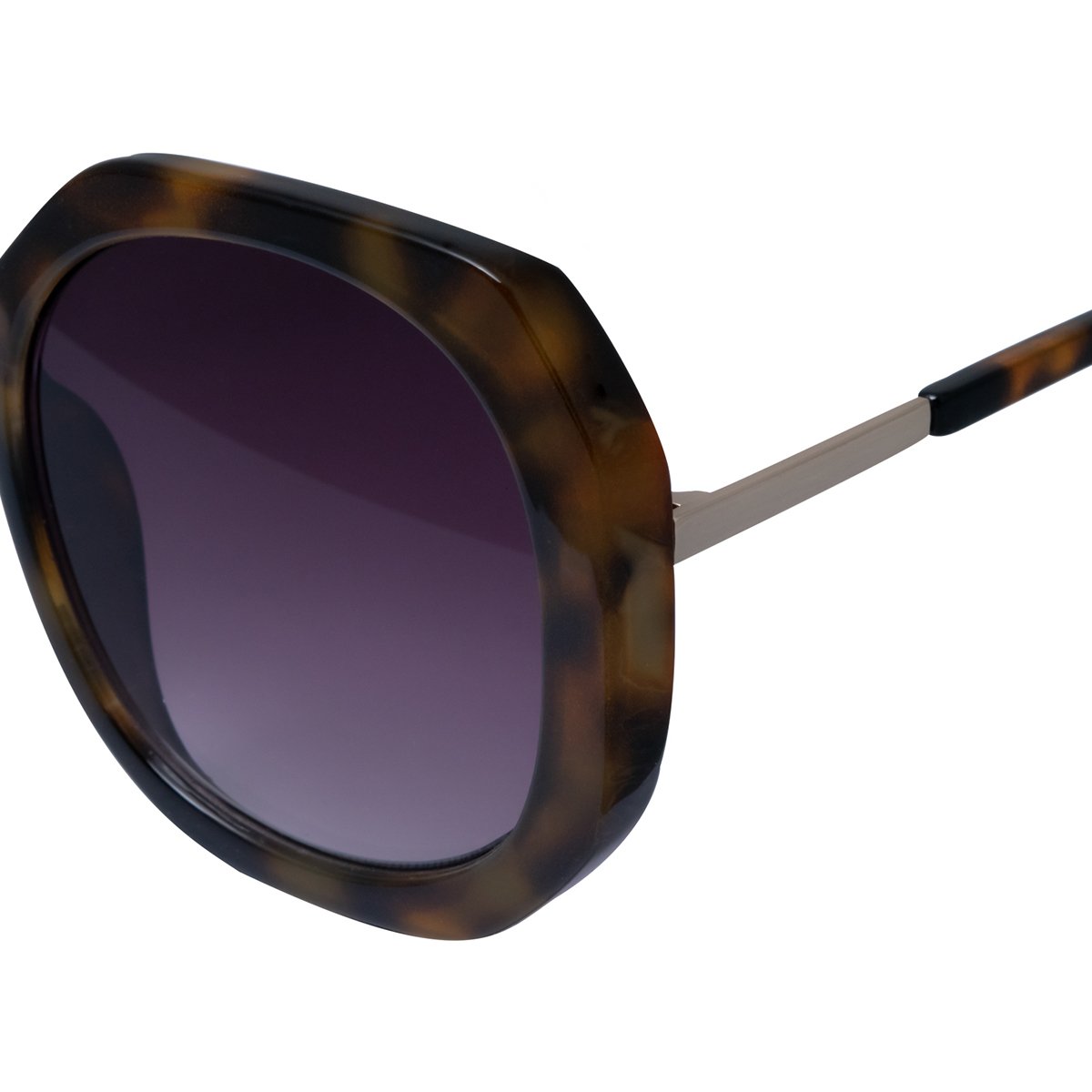 Lentes de Sol Cuadrados Oversized Pasta Demi Café Emanuel Ungaro