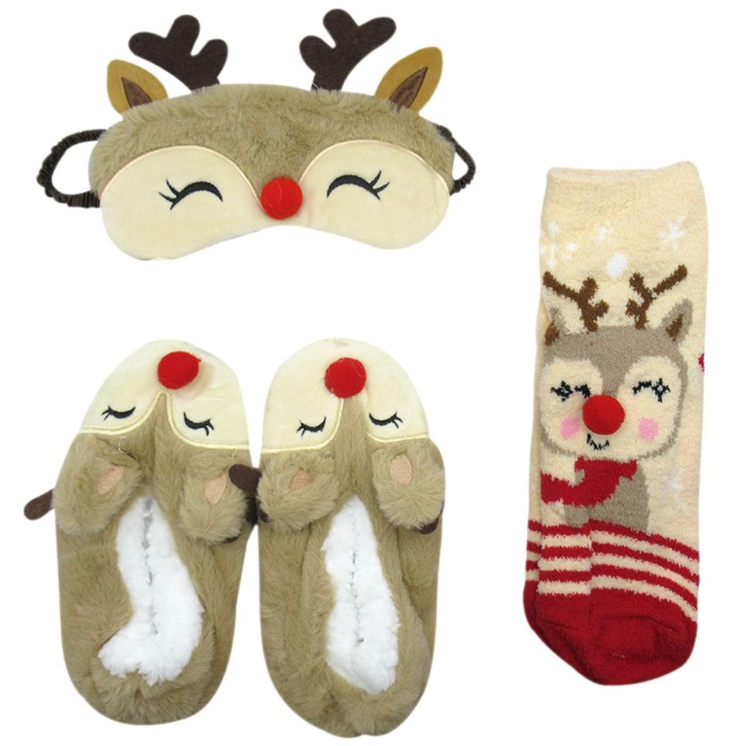 Set de Navidad Complementos con Estampado para Niña