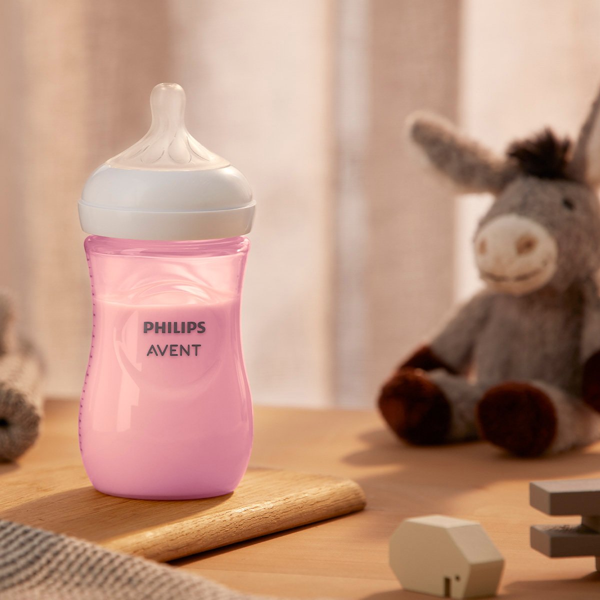 Biberón Avent Natural Response Rosa 9Oz/260Ml 1M