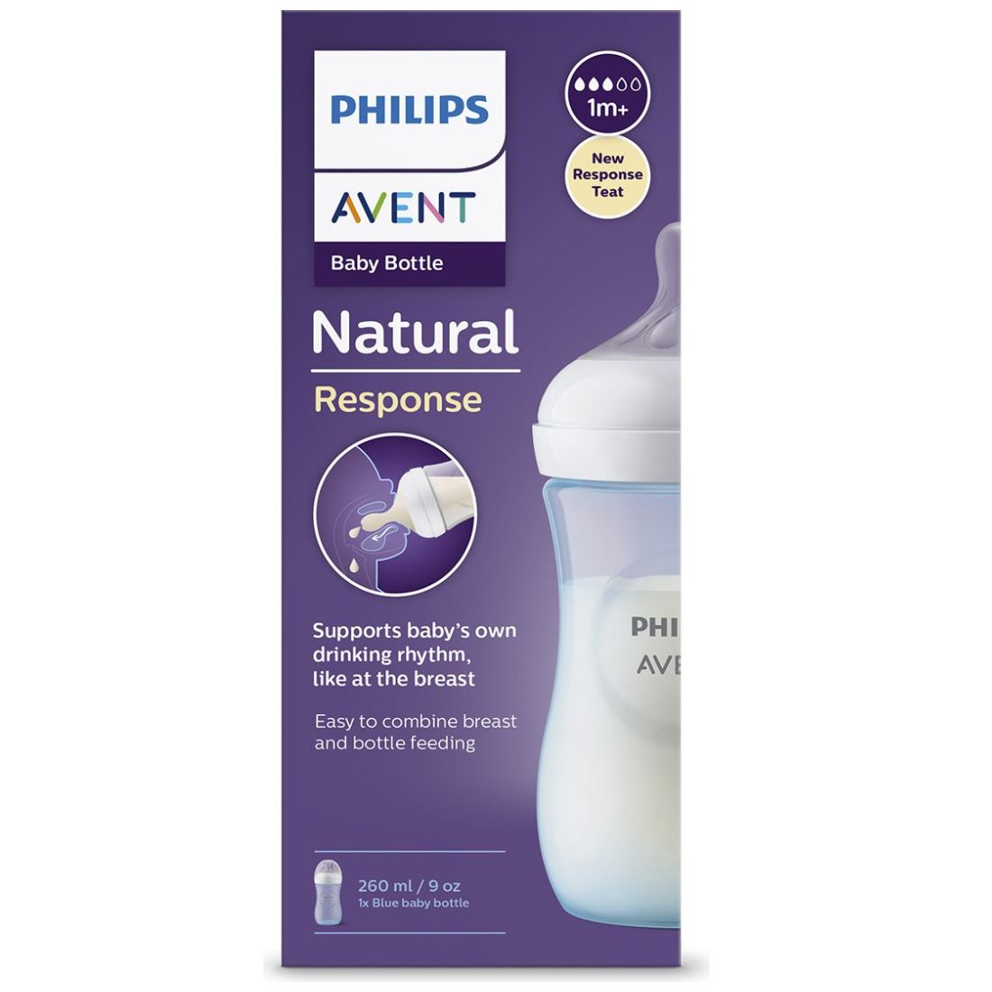 Philips Avent Biberón Natural Respons con Válvula Anticólicos
