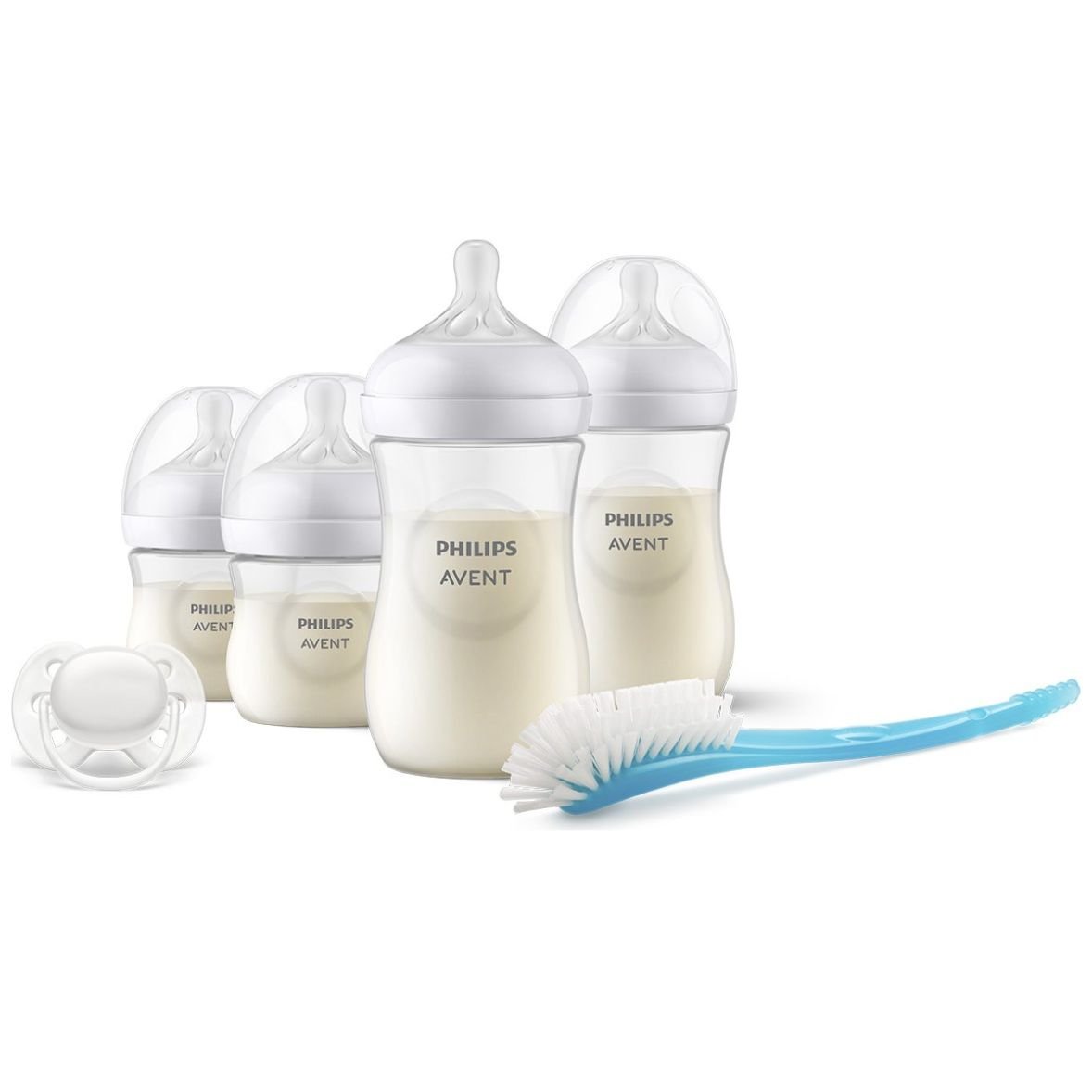 Biberón de vidrio natural anticólicos biberones más cerca de la lactancia  materna para bebés recién nacidos 0M+ 6 onzas