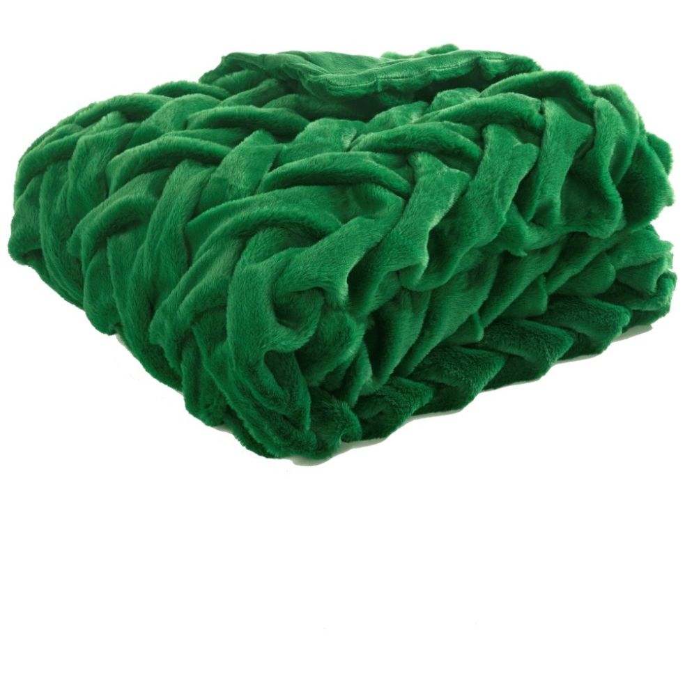 Frazada Home & Details Weave Fur 127X152Cm Verde