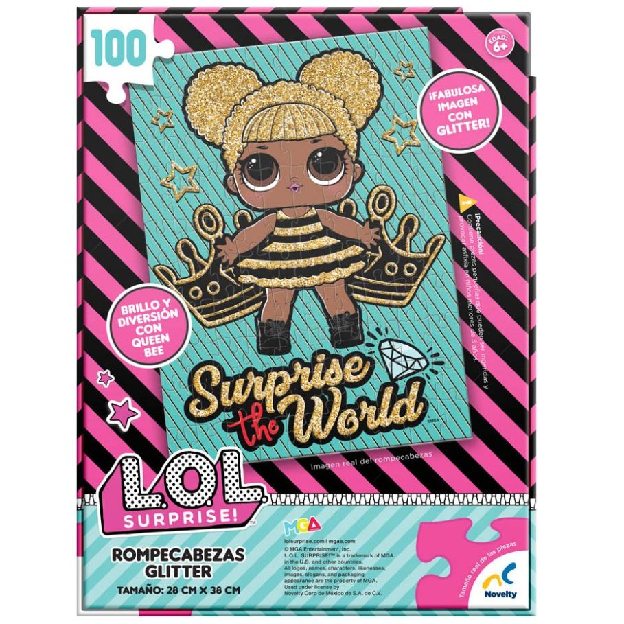 Rompecabezas Glitter Lol Surprise 100 Piezas