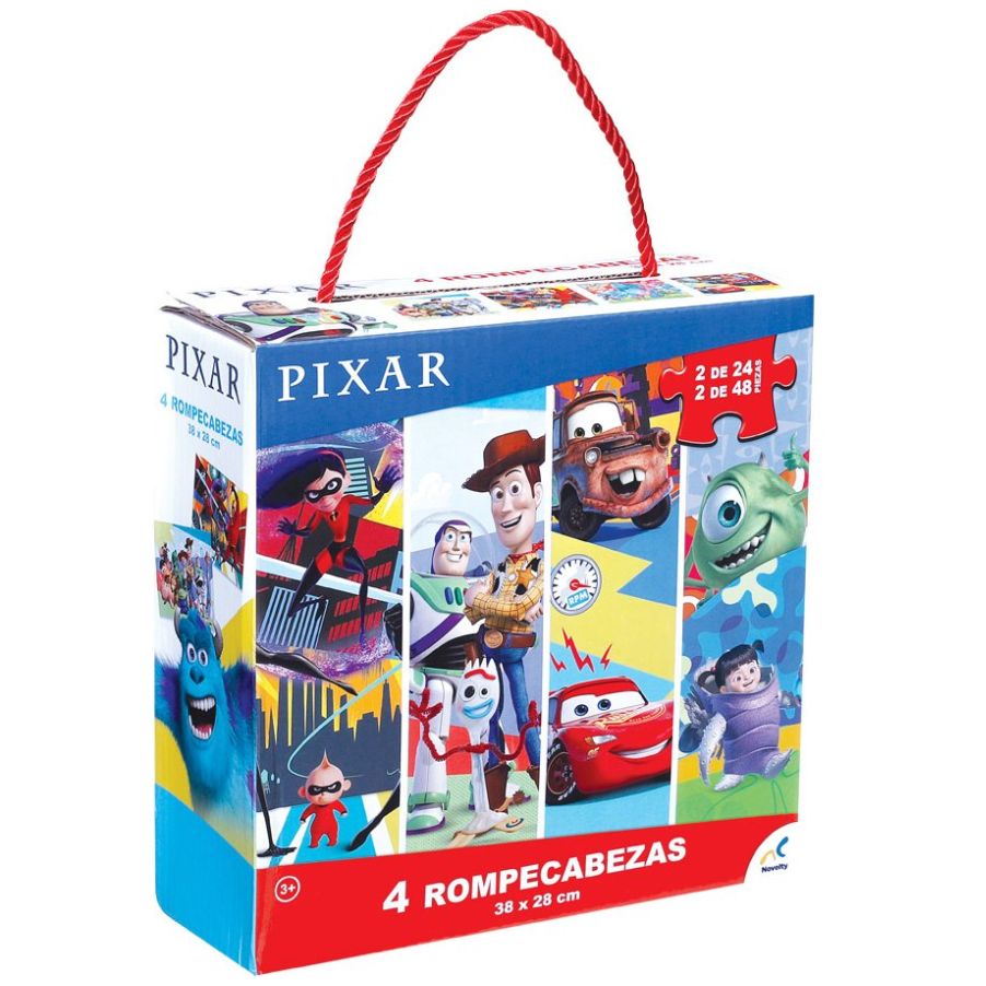 Rompecabezas 4 en 1 Multi-Pixar Novelty