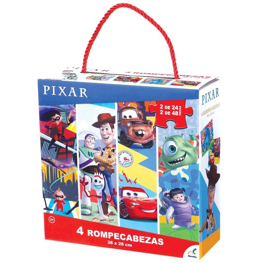 Rompecabezas 4 en 1 Multi-Pixar Novelty