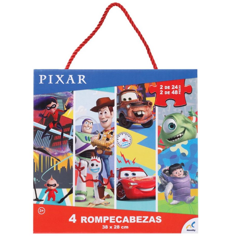 Rompecabezas 4 en 1 Multi-Pixar Novelty
