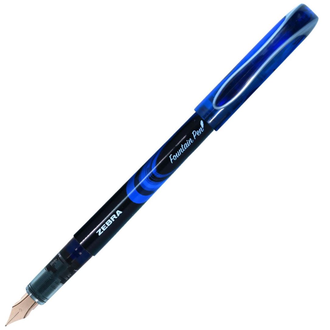 Pluma Fuente Desechable Azul Zebra