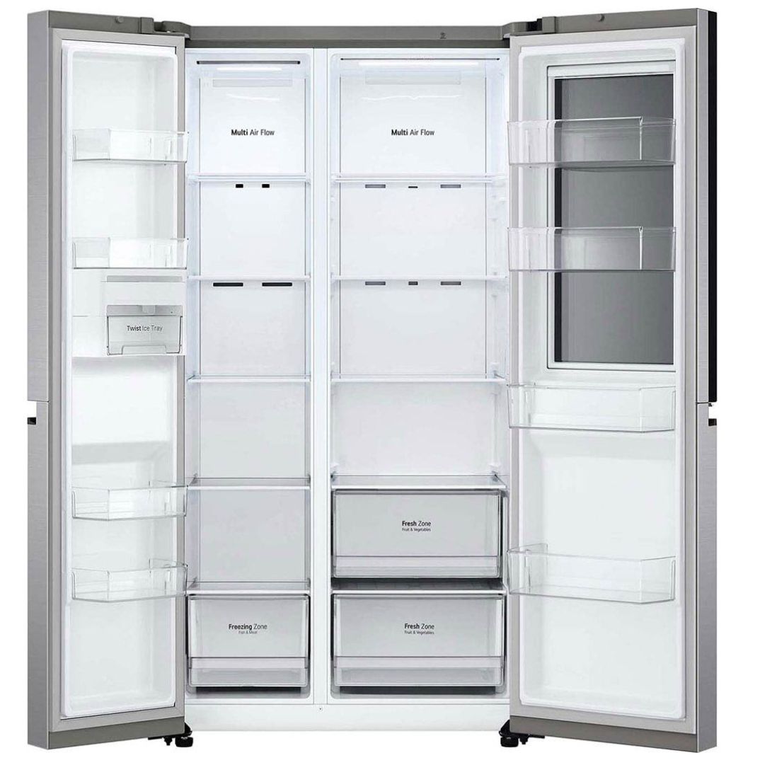 Refrigerador LG Duplex Instaview Door-In-Door Linear Inverter con Wifi Thinq 27 Pies3 Platino Vs27Bxqp