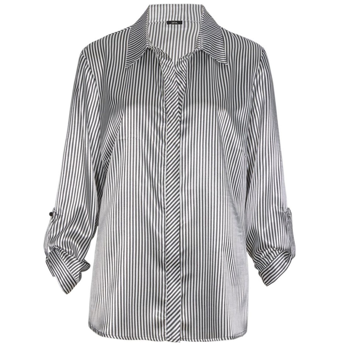 Blusa con Cuello Sport Y Manga Larga Diva By Gamus para Mujer