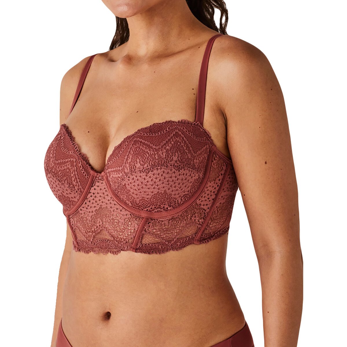 Brasier Tipo Corset con Encaje L.z