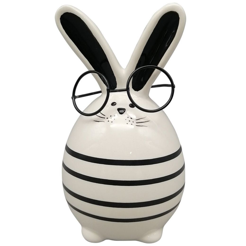 Conejo Gafas Rayas 15Cm Sagebrook Home.