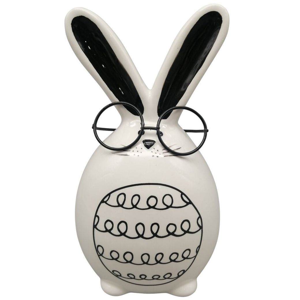 Conejo Circulo Rayas 17Cm Sagebrook Home.