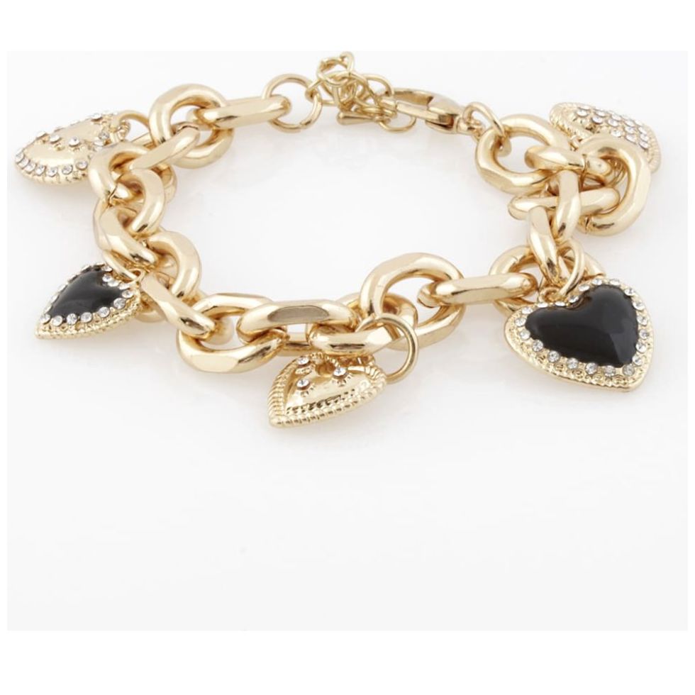Pulsera con Dijes de Corazones Lulu