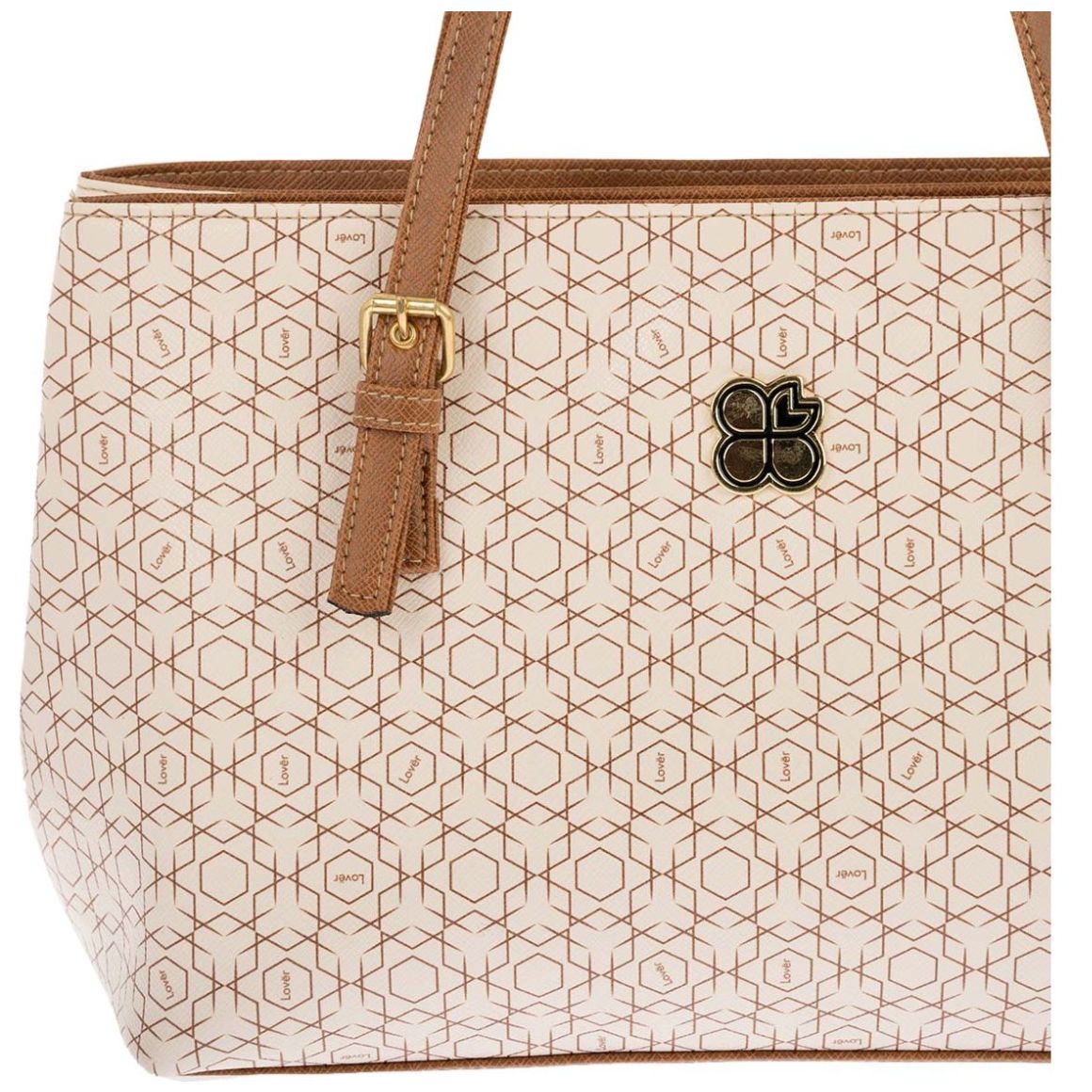  Bolso Satchel Color Camel  Lover  para Mujer