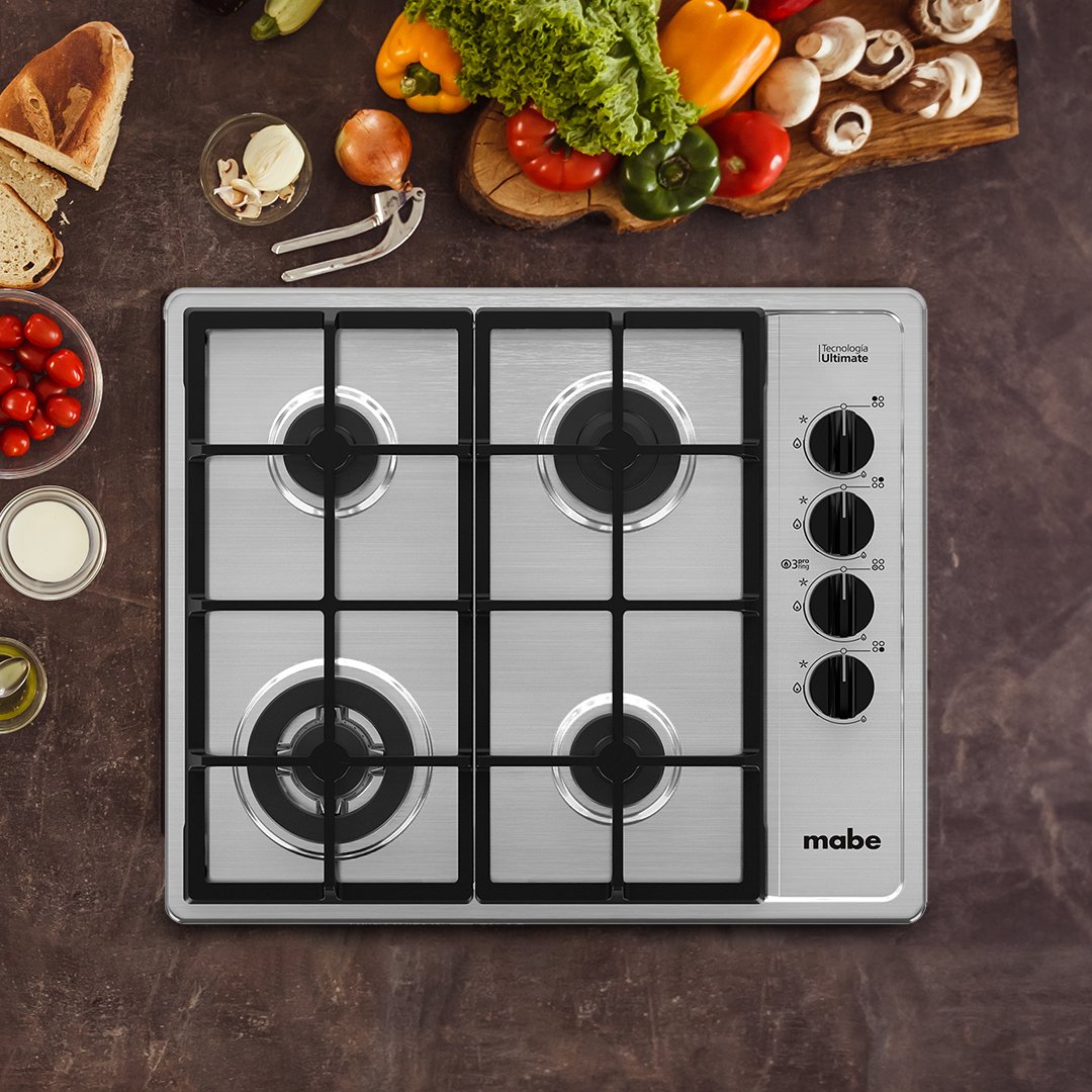 Parrilla Mabe a Gas Lp 60 Cm Acero Pmi6055Pf0