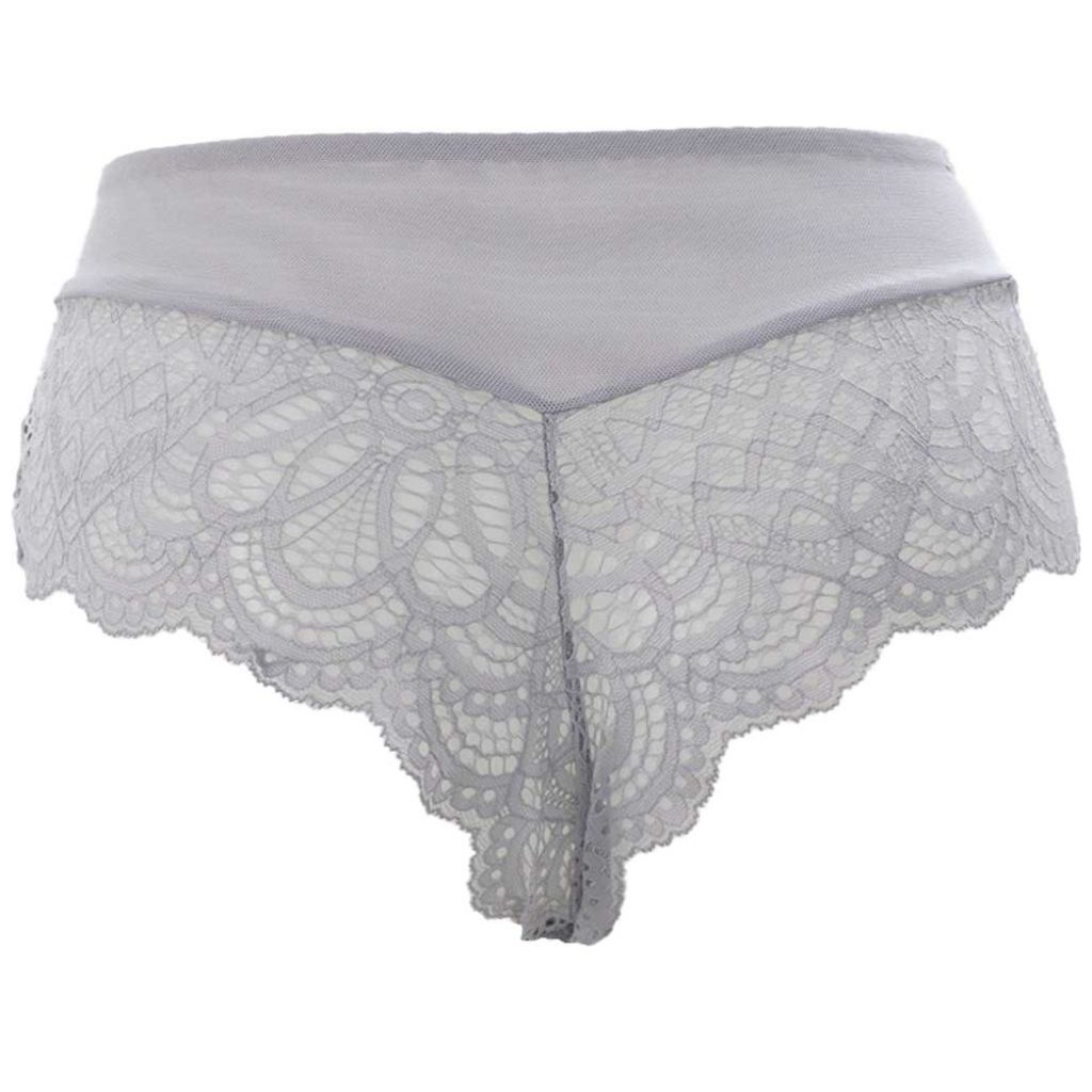 Bóxer Cachetero con Encaje Y Mesh Couture