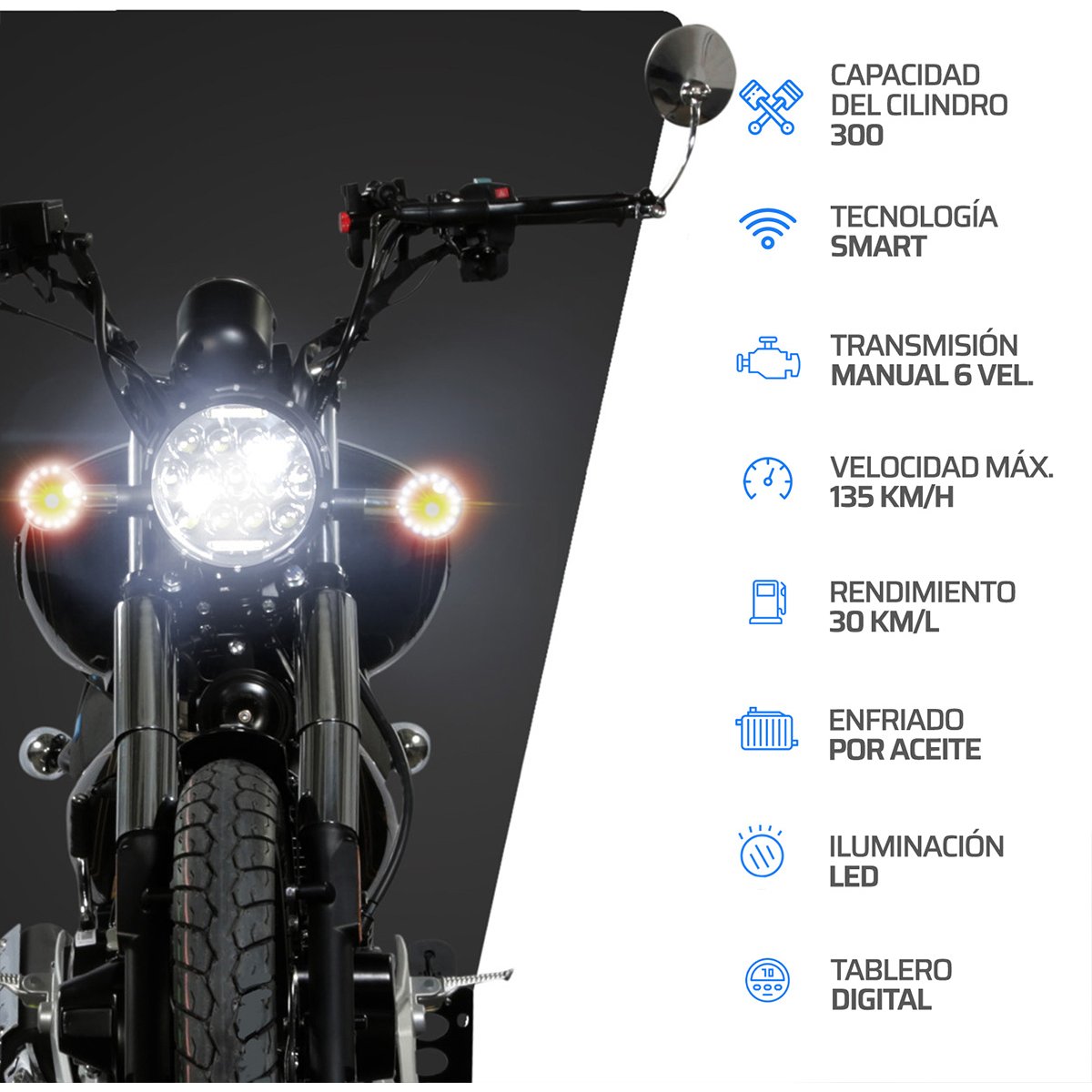 Motocicleta Vento Thunderstar 300 Cc 2024