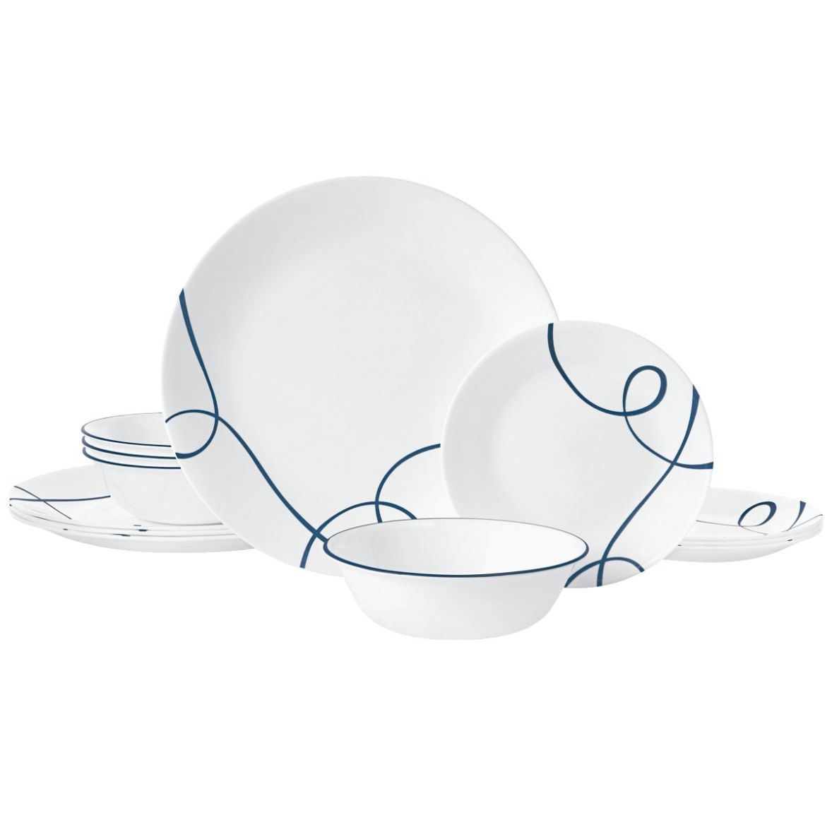 Vajilla Corelle Vidrio 12 Piezas Lia