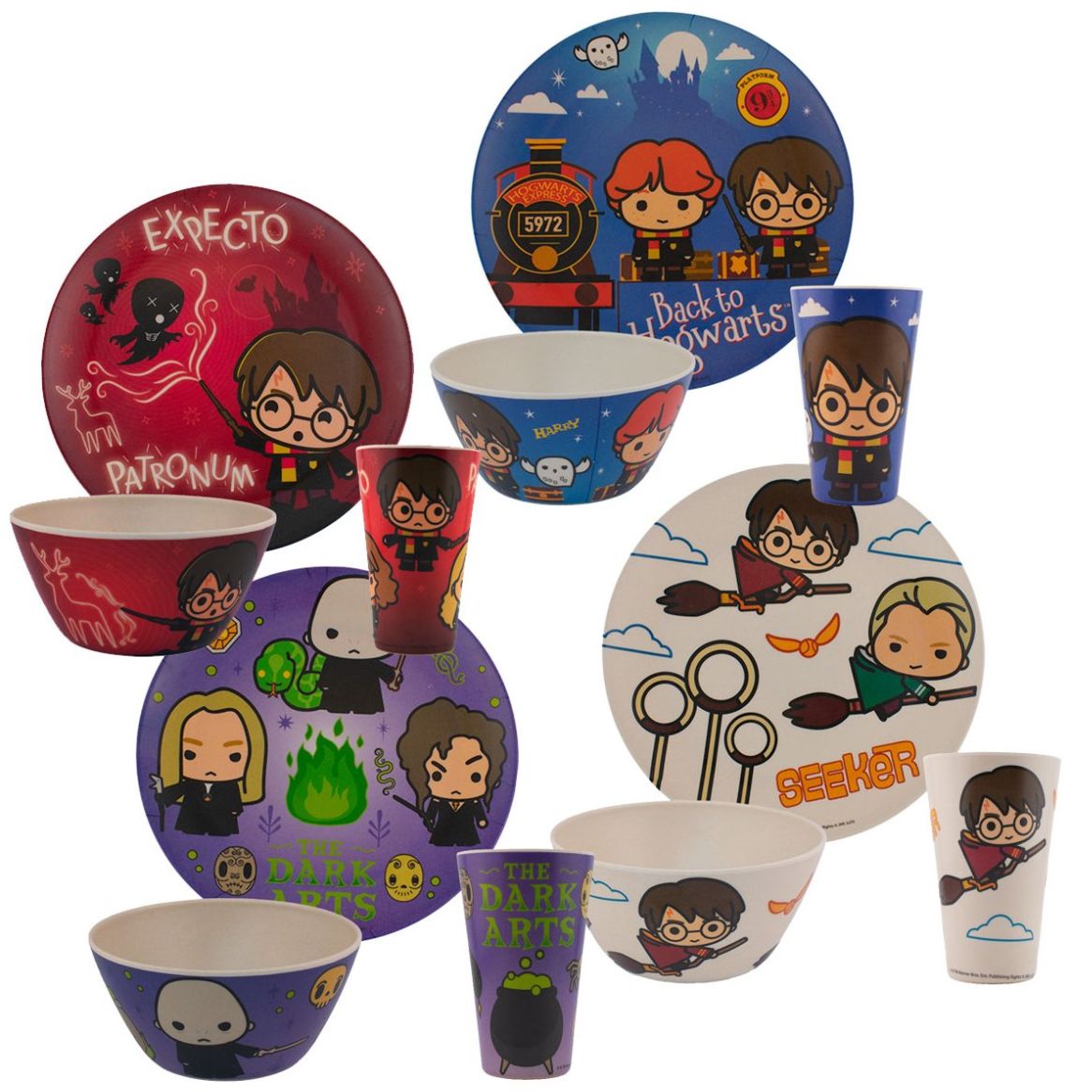 Vajilla de Bambu 12 Piezas Harry Potter Fun Kids