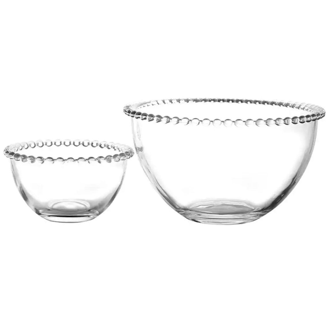 Set 2 Piezas Tazones Vidrio Elegante Deco en Filo Gibson Home