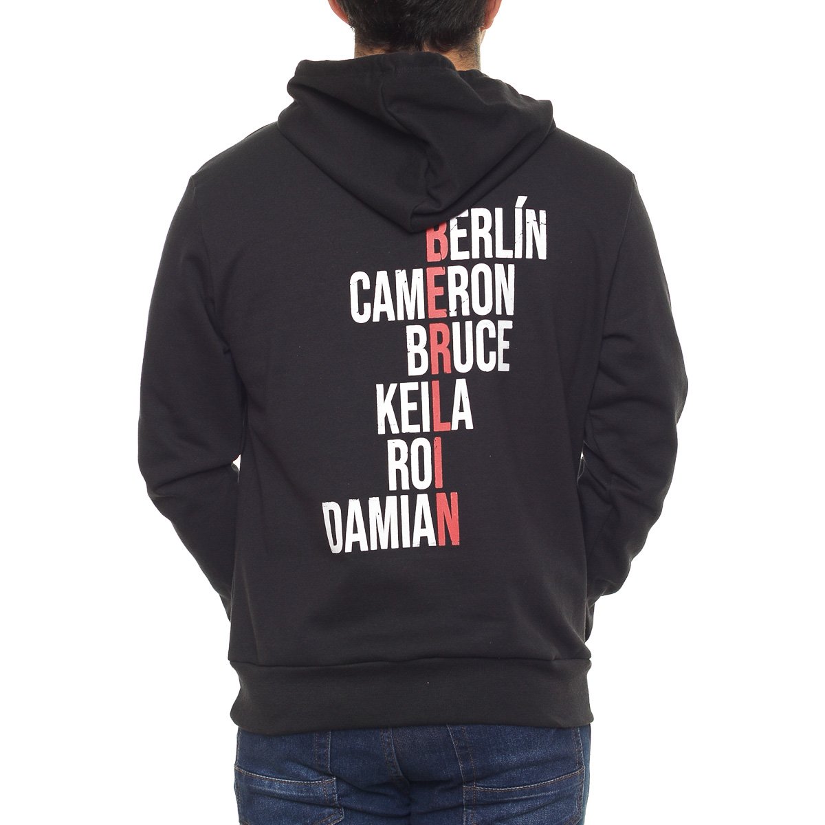 Sudadera con Capucha para Hombre la Casa de Papel