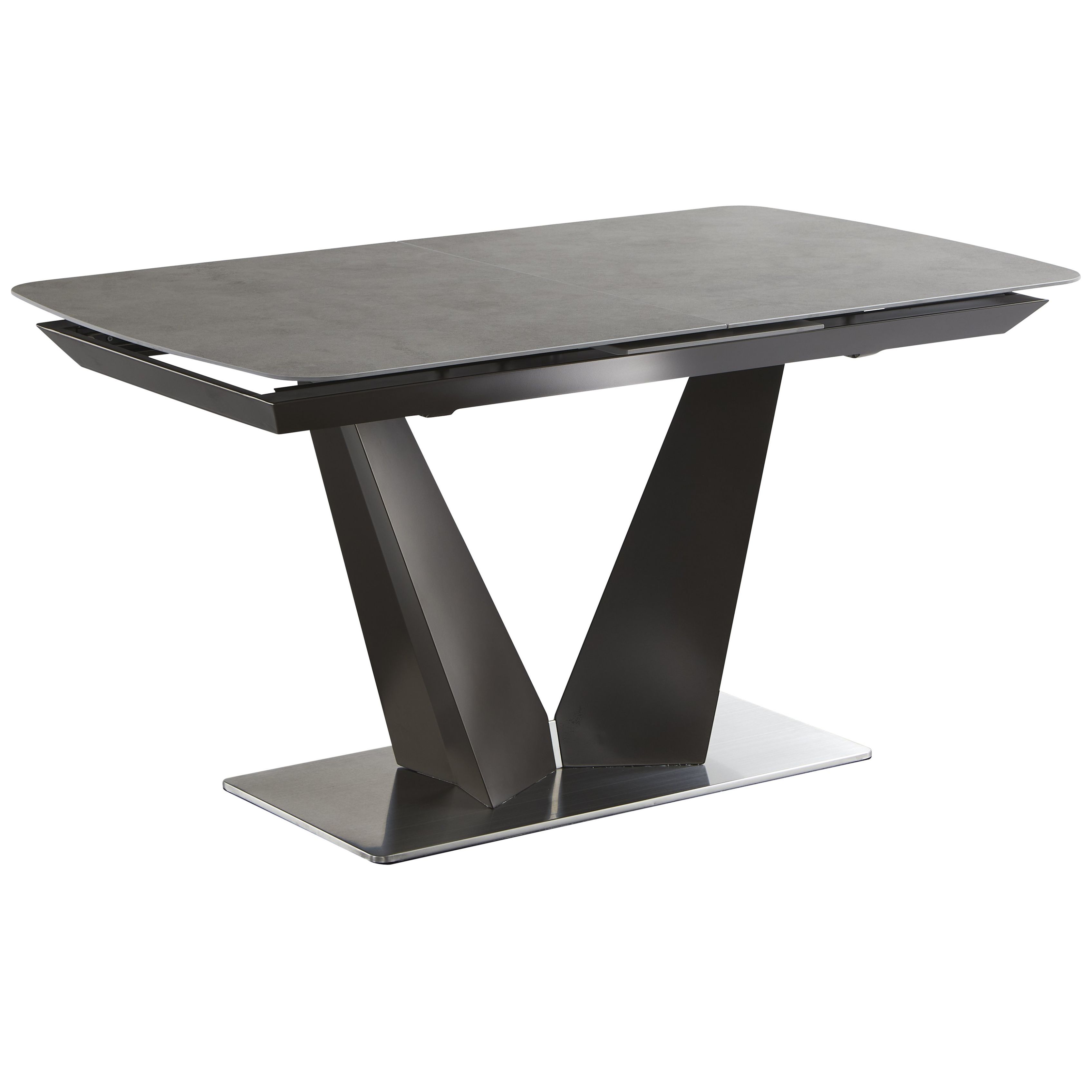 Mesa de Centro Piedra Sintética Base de Acero Inoxidable Home & Details