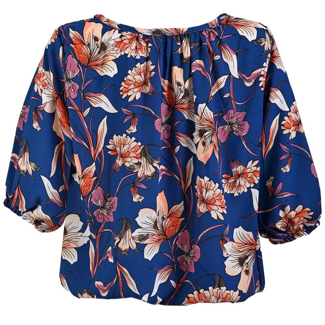 Blusa Banana Jeans Cuello Ojal Diseño Estampado para Mujer